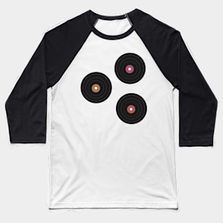 Simple Vinyl Warm Tones Baseball T-Shirt